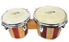 Percussion Plus 6 & 7" Wooden Bongos in 2-Tone Gloss Natural Lacquer Finish