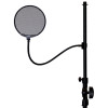 On Stage Metal Pop Blocker 5.38" with Gooseneck and C-Clamp
