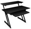 On Stage Wooden Workstation in Black/Black Steel Frame