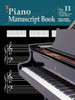 Progressive Manuscript Book 11 Stapled. 48-Pages/Piano Staves/Chord Boxes