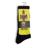 Perris Licensed GNR® "Appetite For Destruction" Large Crew Socks in Black/Yellow (1-Pair)