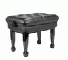 Beale BPB330BK Deluxe Grand Piano Bench in Black