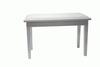 Beale BPB110WH Basic Duet Piano Bench with Storage in White