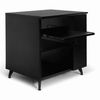 The Gator GFWELITESIDECARBLK Elite Series Sidecar Rack Cabinet with Shelf - Black