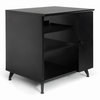 The Gator GFWELITESIDECARBLK Elite Series Sidecar Rack Cabinet with Shelf - Black