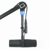 The Gator GFWMICBCBM4000 Professional Desktop Broadcast/Podcast Microphone Boom Stand with On-Air Indicator Light