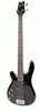 Ashton AB4LBK Left Handed Bass Guitar in Black