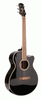 Ashton SL29CEQBK Slimline Acoustic Guitar with Cutaway and EQ