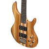J&D Luthiers 4-String Contemporary Neck Through Active Electric Bass Guitar (Natural Satin)