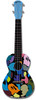 Kealoha "Abstract Blobs" Design Concert Ukulele with Blue ABS Resin Body