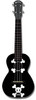 Kealoha "Skull'n'Bones" Design Concert Ukulele with Black ABS Resin Body