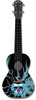 Kealoha "Lightning Skull" Design Concert Ukulele with Black ABS Resin Body