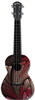 Kealoha "Feather Amour" Design Concert Ukulele with Black ABS Resin Body