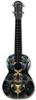 Kealoha "Ancient Realm" Design Concert Ukulele with Black ABS Resin Body