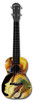 Kealoha "Hear The Music" Design Concert Ukulele with Black ABS Resin Body