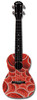 Kealoha "Under My Skin" Design Concert Ukulele with Black ABS Resin Body