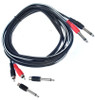 Leem 3m Interconnect Cable (2 x 1/4" Mono Plugs - 2 x RCA Jacks or 2 x 1/4" Mono Plugs - 2 x 1/4" Mono Plugs)