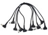 Leem Power to 5-Pedals Daisy Chain Cable with Right Angled Plugs