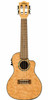 Lanikai Quilted Maple Concert AC/EL Ukulele in Natural Stain Gloss Finish