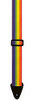 Perris 2" Poly Pro Rainbow Guitar Strap with Leather ends