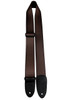 Perris 2" Brown Heavy Nylon Guitar Strap with Soft Deluxe Italian Leather ends