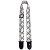 Perris 2" Black and White Faux Snake Skin Guitar Strap with Leather Ends Perris 2" Black and White Faux Snake Skin Guitar Strap with Leather Ends
