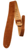 Perris 2.5" Soft Suede Guitar Strap in Natural with Premium backing