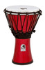 Toca Freestyle Colorsound Series Djembe 7" in Metallic Red