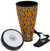 Toca Flex Drum 9-1/2" Junior in Kente Cloth with Strap