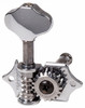 Wilkinson Acoustic Traditional Open-Gear Tuning Machines in Chrome Finish (3+3)