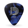 D'Addario Blue Pearl Celluloid Guitar Picks, 25 pack, Heavy
