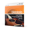 D'Addario EFT15 Flat Tops Phosphor Bronze Acoustic Guitar Strings, Extra Light, 10-47