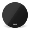 EVANS EQ3 Resonant Black Bass Drum Head, No Port, 28 Inch