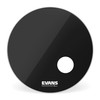 EVANS EQ3 Resonant Black Bass Drum Head, 22 Inch