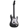 MOOER MSC10 ST-STYLE ELECTRIC GUITAR (BLACK/WHITE SCRATCH PLATE)