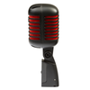 Eikon DM55V2RDBK ÛÏVintageÛ Professional Vocal Dynamic Microphone Satin Black & Red