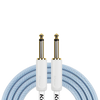 Kirlin KIPW201WBL-10 PVC Woven Premium Plus Instrument Cable 10Ft Blue