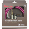 Kirlin IWB202WPP 10ft Premium Plus Wave Pink Instrument Cable RA to Straight