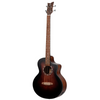 ORTEGA Deep Series 7 Medium Scale Acoustic Bass 4 String - Spruce / Mahogany Bourbon Fade
