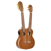 ORTEGA Custom Built Series Double-Neck Tenor Ukulele - Ovangkol Natural + Bag
