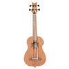 ORTEGA Lizard Series Short Scale Uke Bass 4 String Lefty - Acacia Natural + Bag
