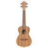 ORTEGA Timber Series Concert Preamp Ukulele 4 String Lefty - Zebrawood Natural + Bag