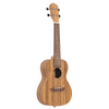 ORTEGA Timber Series Concert Preamp Ukulele 4 String Lefty - Zebrawood Natural + Bag