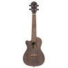 ORTEGA Earth Series Concert Preamp Ukulele 4 String Lefty - Okoume Coal Black