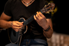 ORTEGA Onyx Series Concert Ukulele 4 String - Spruce / Mahogany Black + Bag