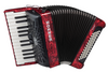 Hohner BRAVO II 60, SILENTKEY, RED