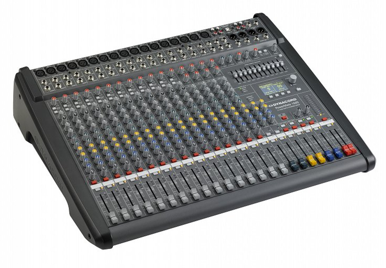 Dynacord PowerMate Compact Mixer 16-Channel; 2x 1000W Amp; 12xMic/Line,4x Mic/Stereo-Line