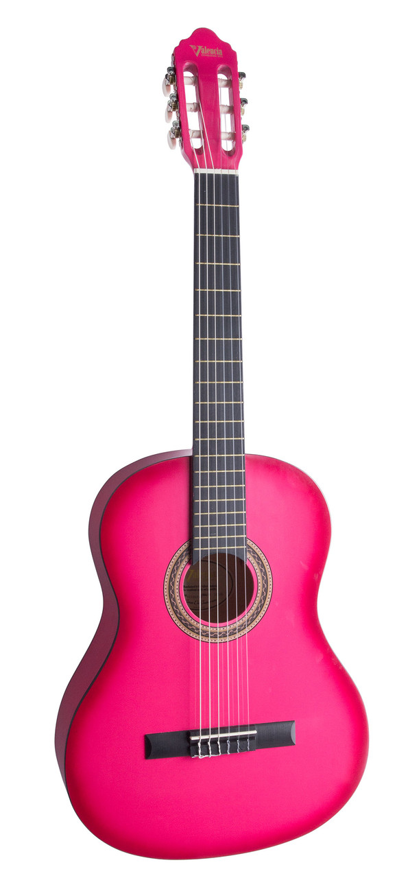 VALENCIA VC104PKS Classical Guitar Pink Sunburst Full Size