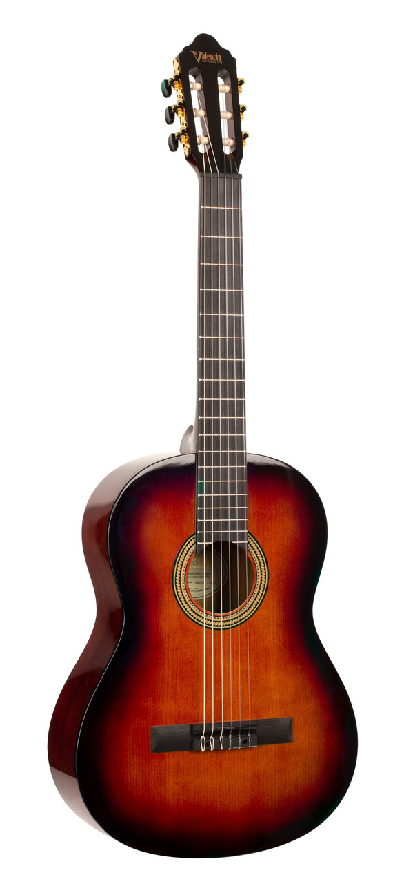VALENCIA VC264CSB Classical Guitar Classic Sunburst Full Size