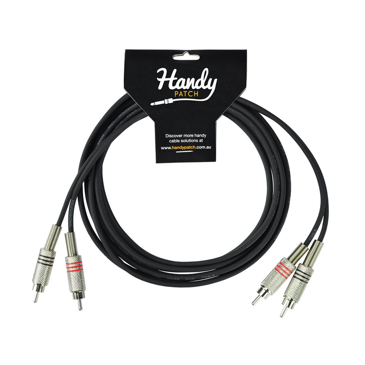 Handy Patch stereo RCA to male stereo RCA 3 meter cable.